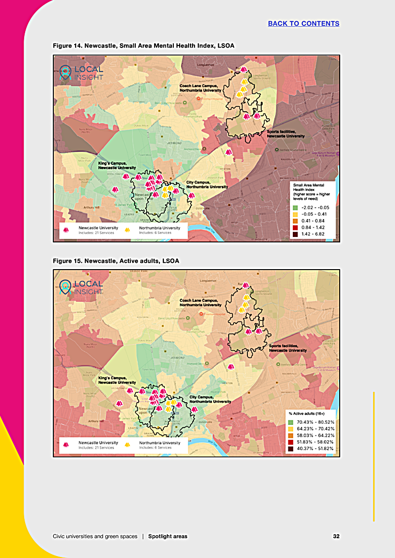 Figure 14. Newcastle, Small Area Mental Health Index, LSOA